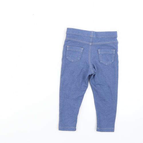 F&F Baby Blue   Cropped Leggings Size 12-18 Months