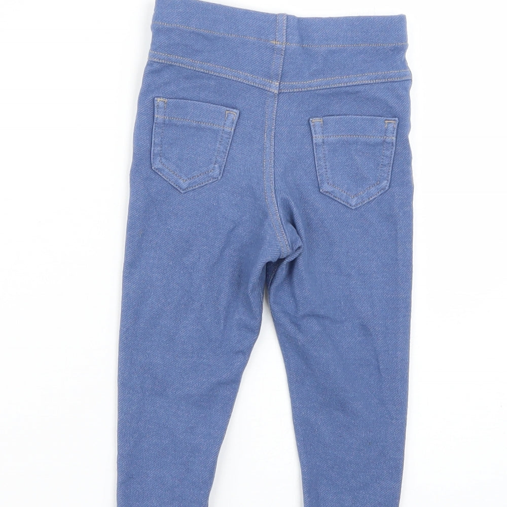 F&F Baby Blue   Cropped Leggings Size 12-18 Months