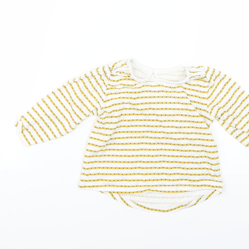 Matalan Baby Yellow Geometric  Basic T-Shirt Size 12-18 Months
