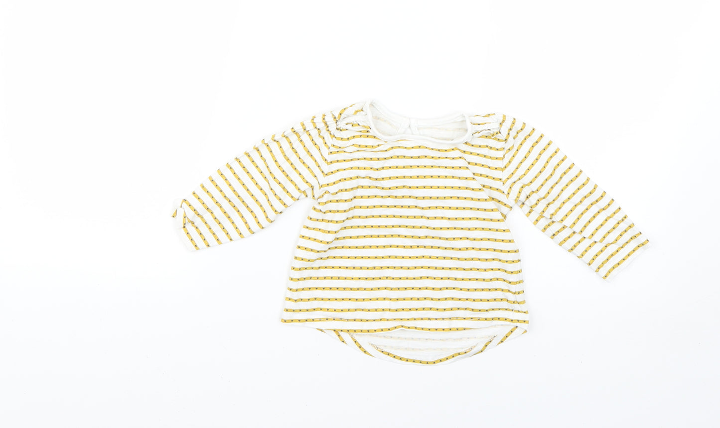 Matalan Baby Yellow Geometric  Basic T-Shirt Size 12-18 Months