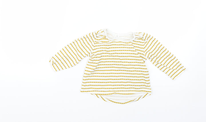 Matalan Baby Yellow Geometric  Basic T-Shirt Size 12-18 Months