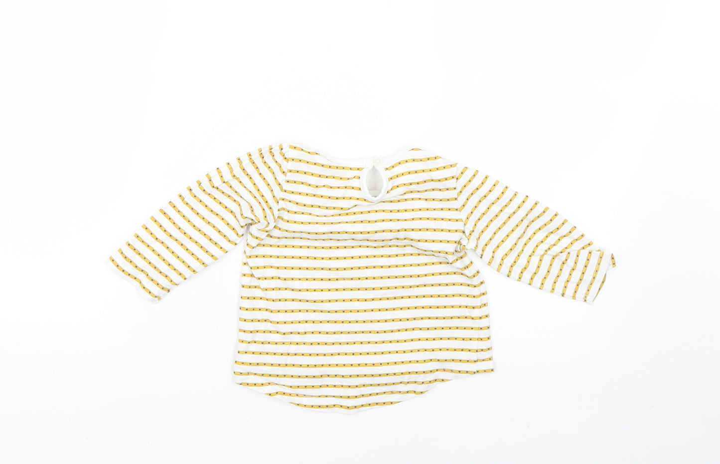 Matalan Baby Yellow Geometric  Basic T-Shirt Size 12-18 Months