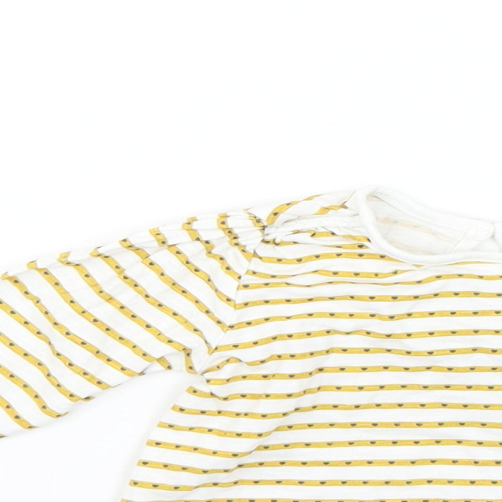 Matalan Baby Yellow Geometric  Basic T-Shirt Size 12-18 Months