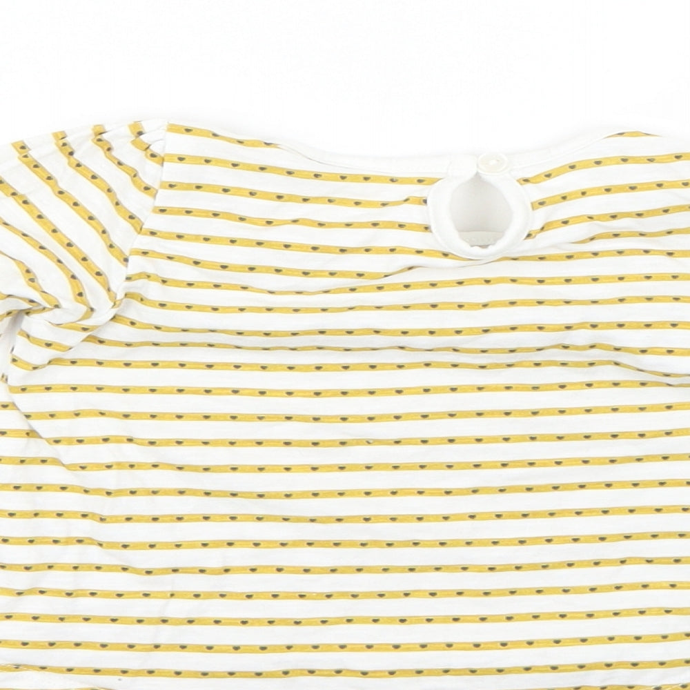 Matalan Baby Yellow Geometric  Basic T-Shirt Size 12-18 Months
