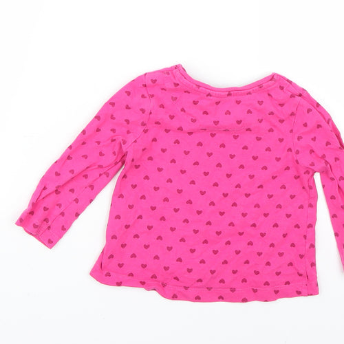 George Baby Pink Geometric  Basic T-Shirt Size 12-18 Months