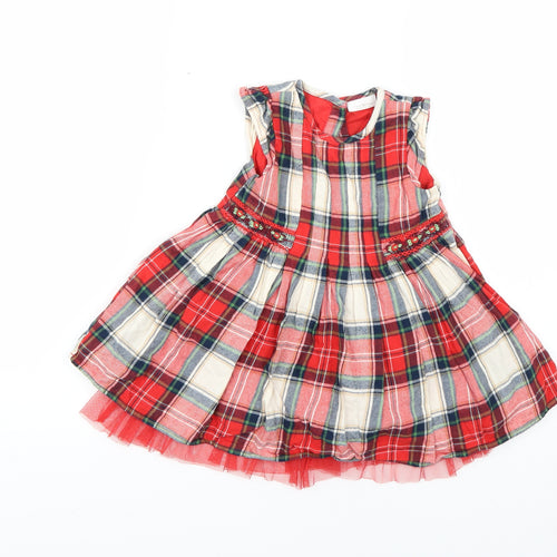 NEXT Baby Multicoloured Check  Fit & Flare  Size 12-18 Months