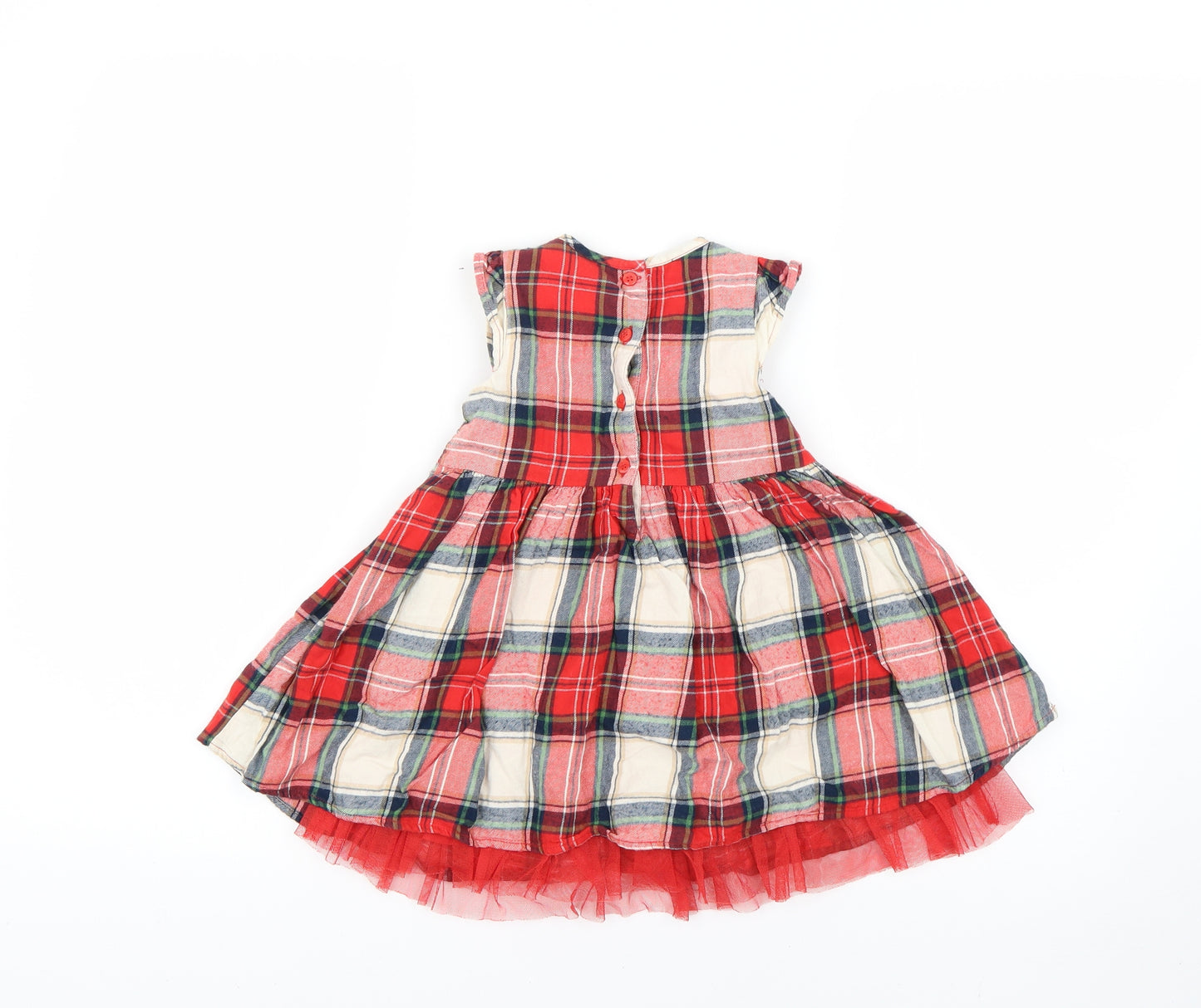NEXT Baby Multicoloured Check  Fit & Flare  Size 12-18 Months