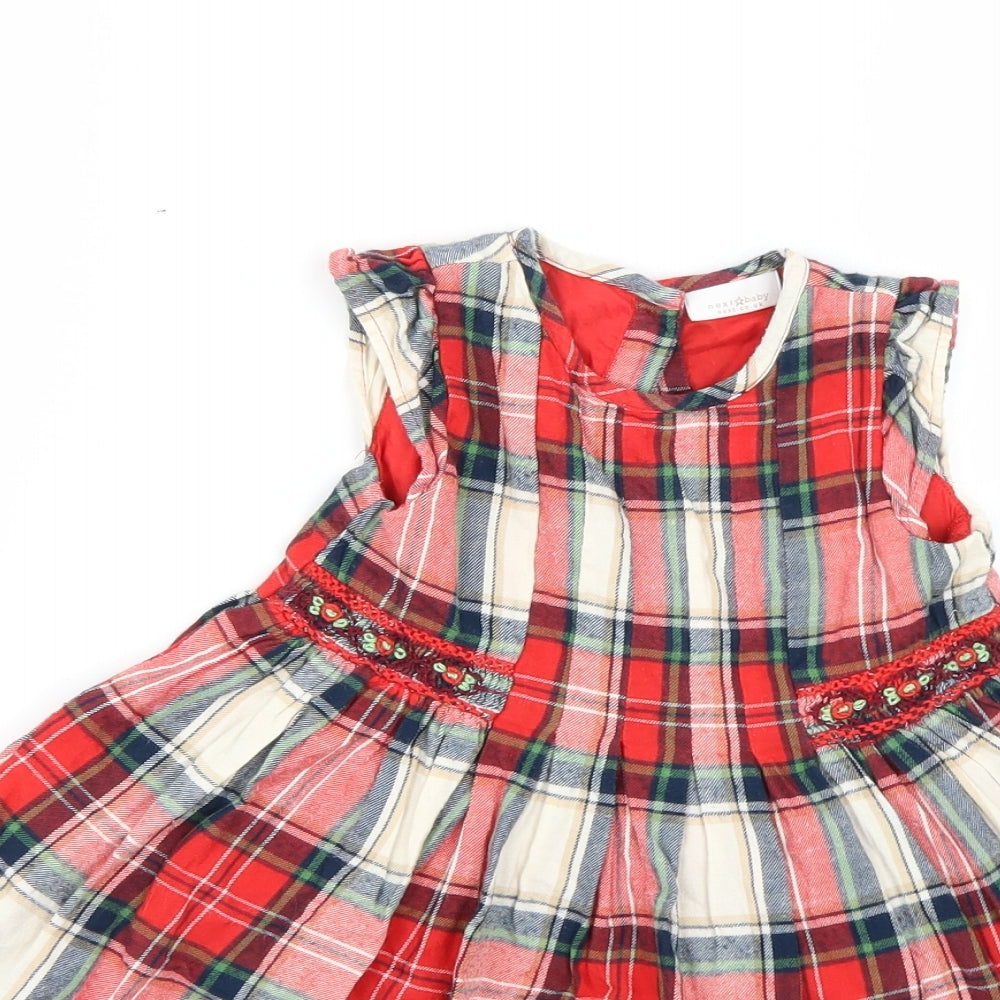 NEXT Baby Multicoloured Check  Fit & Flare  Size 12-18 Months