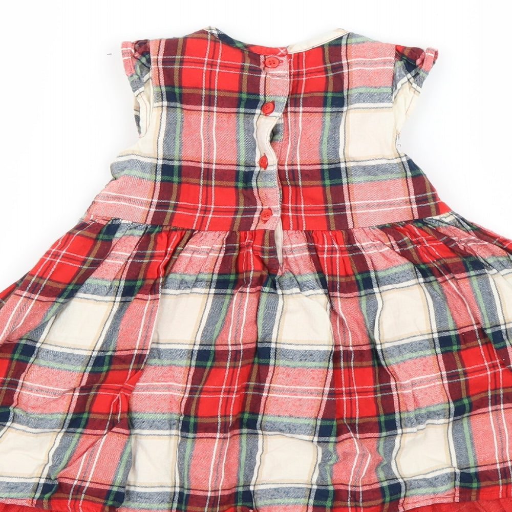 NEXT Baby Multicoloured Check  Fit & Flare  Size 12-18 Months