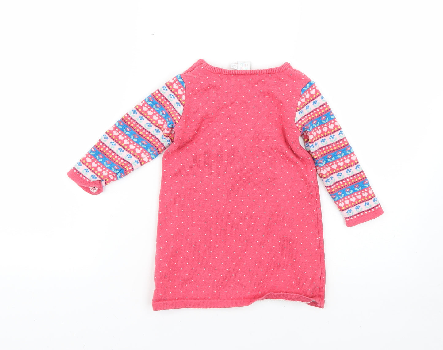 Mini Club Baby Multicoloured Geometric  Jumper Dress  Size 12-18 Months
