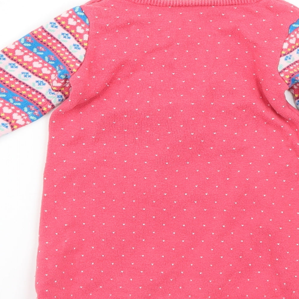 Mini Club Baby Multicoloured Geometric  Jumper Dress  Size 12-18 Months