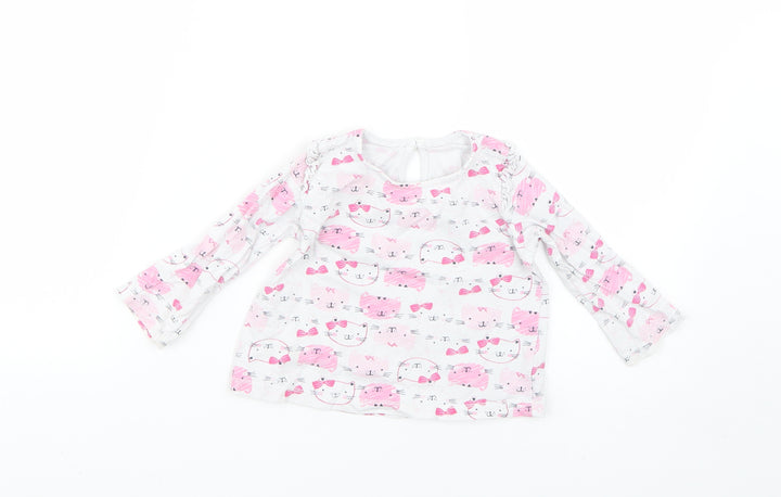 Matalan Baby Multicoloured Geometric  Basic T-Shirt Size 12-18 Months