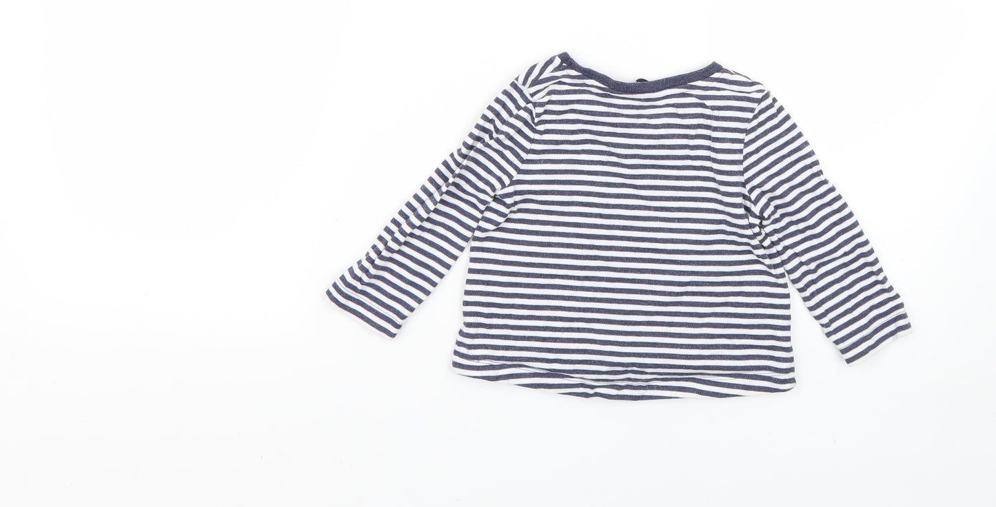 George Baby Multicoloured Striped  Basic T-Shirt Size 12-18 Months