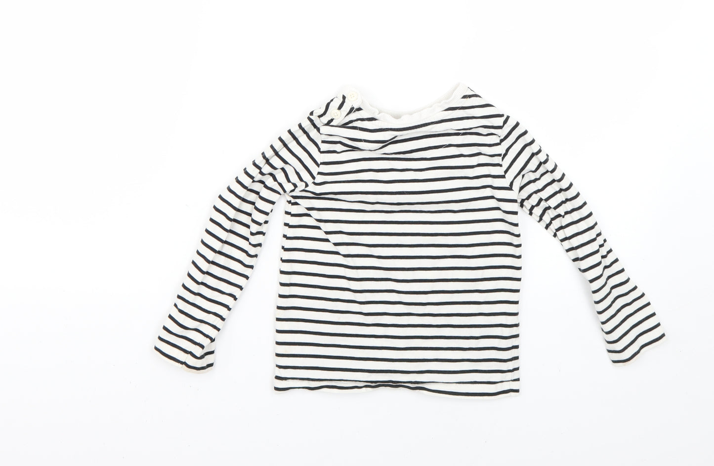 John Lewis Boys Multicoloured Striped  Basic T-Shirt Size 3-4 Years