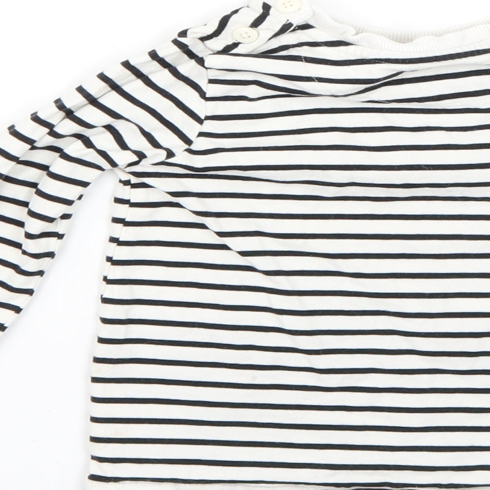 John Lewis Boys Multicoloured Striped  Basic T-Shirt Size 3-4 Years