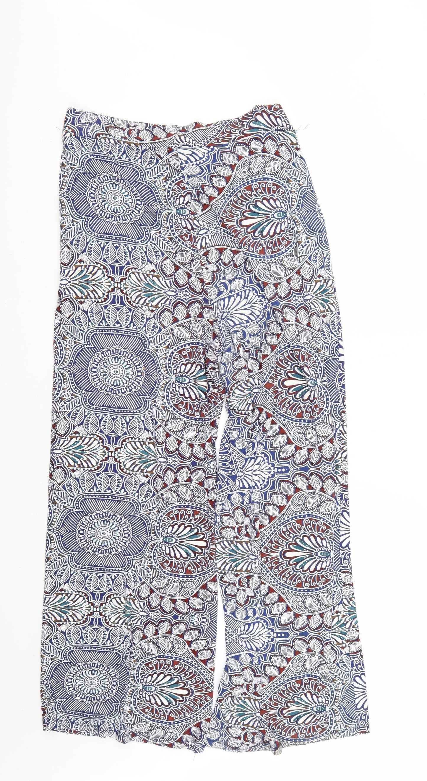 Papaya Womens Multicoloured Geometric  Trousers  Size 14 L27 in