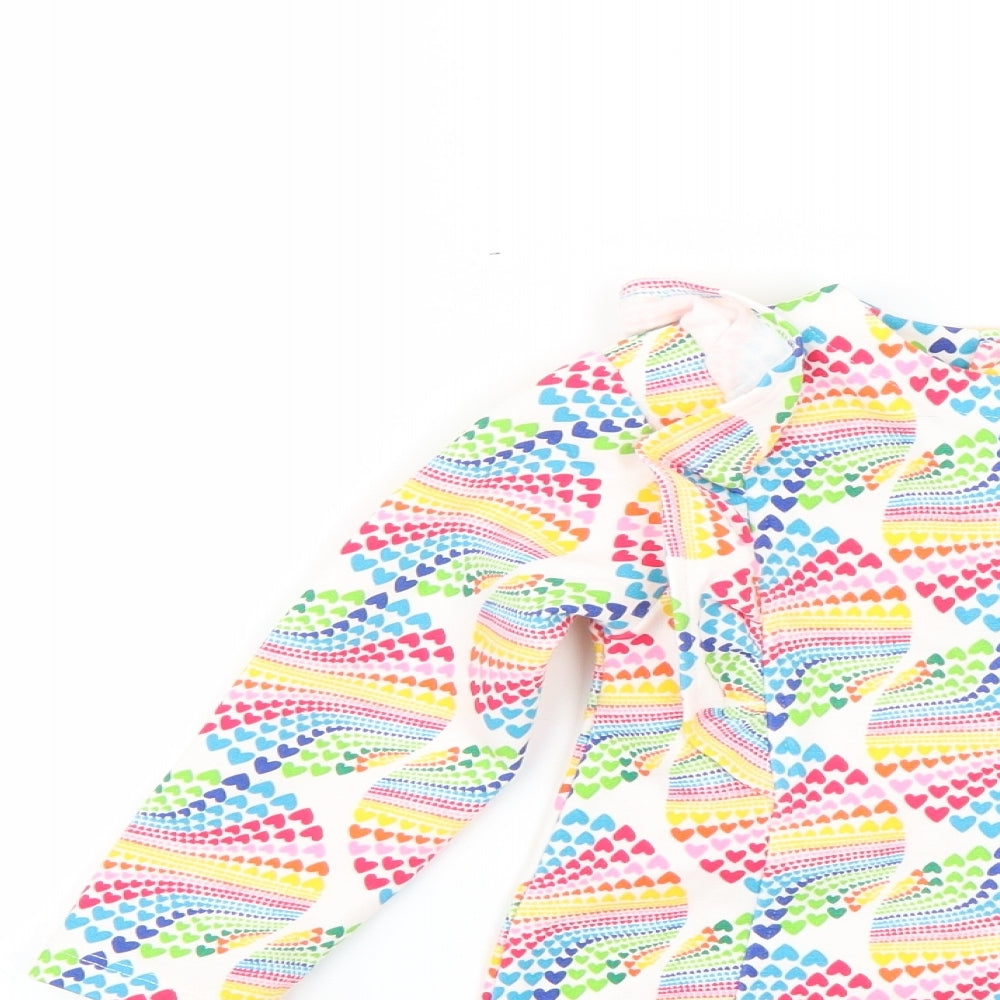 Preworn Girls Multicoloured Geometric  Fit & Flare  Size 2-3 Years