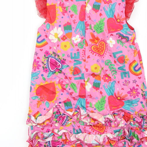 rosalla Girls Multicoloured Geometric  Fit & Flare  Size 4 Years