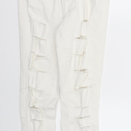 new lok Womens White   Skinny Jeans Size 10 L28 in