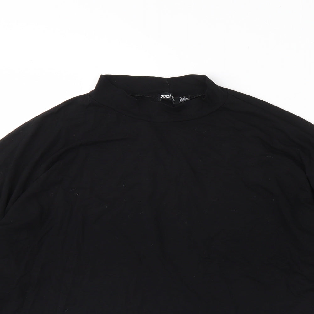Boohoo Womens Black   Basic Blouse Size 14