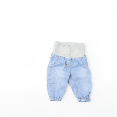 spirit  Baby Blue  Denim Capri Jeans Size 0-3 Months  - 2 months