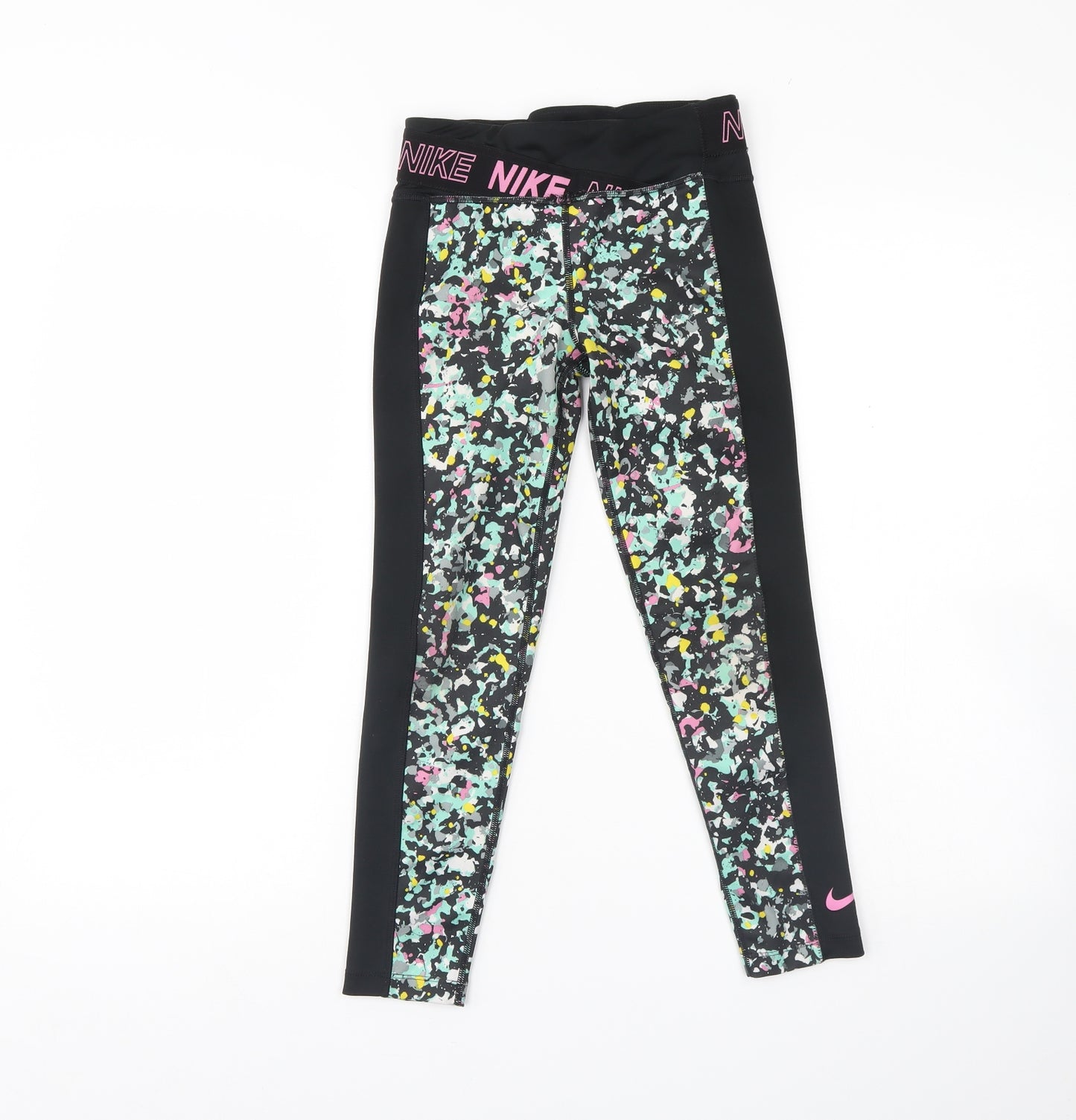 Nike Womens Black   Compression Leggings Size S L21 in