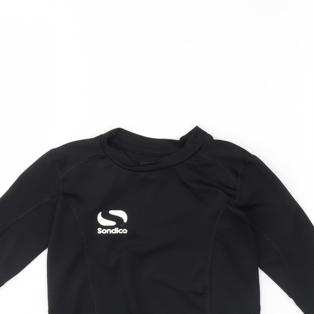 Sondico Boys Black   Basic T-Shirt Size 7 Years