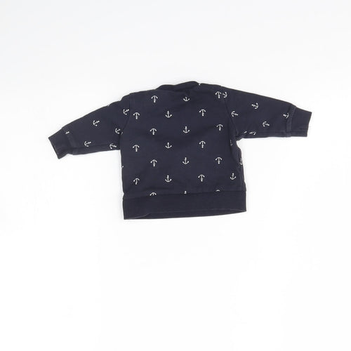H&M Baby Blue Spotted  Pullover Jumper Size 0-3 Months  - Up to 1 month