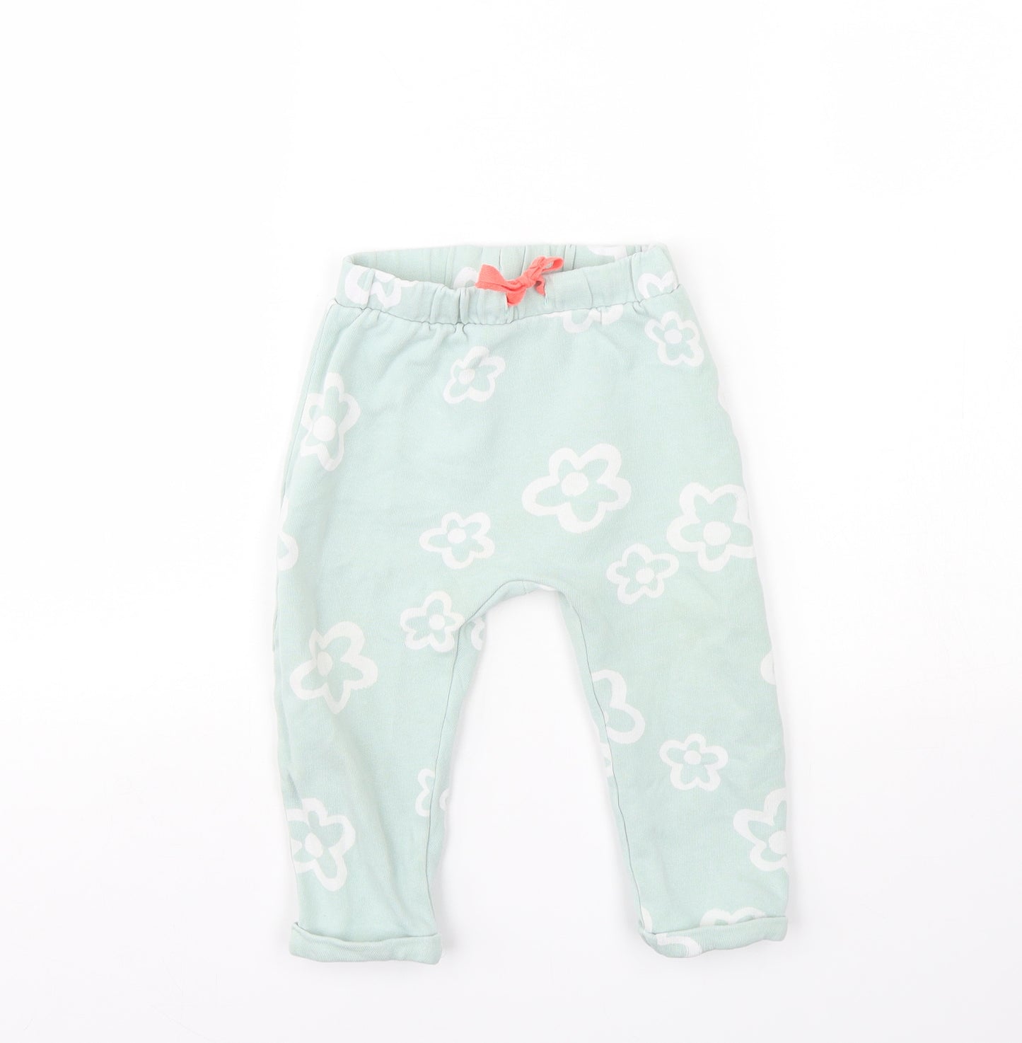 NEXT Baby Green Floral  Jogger Trousers Size 18 Months