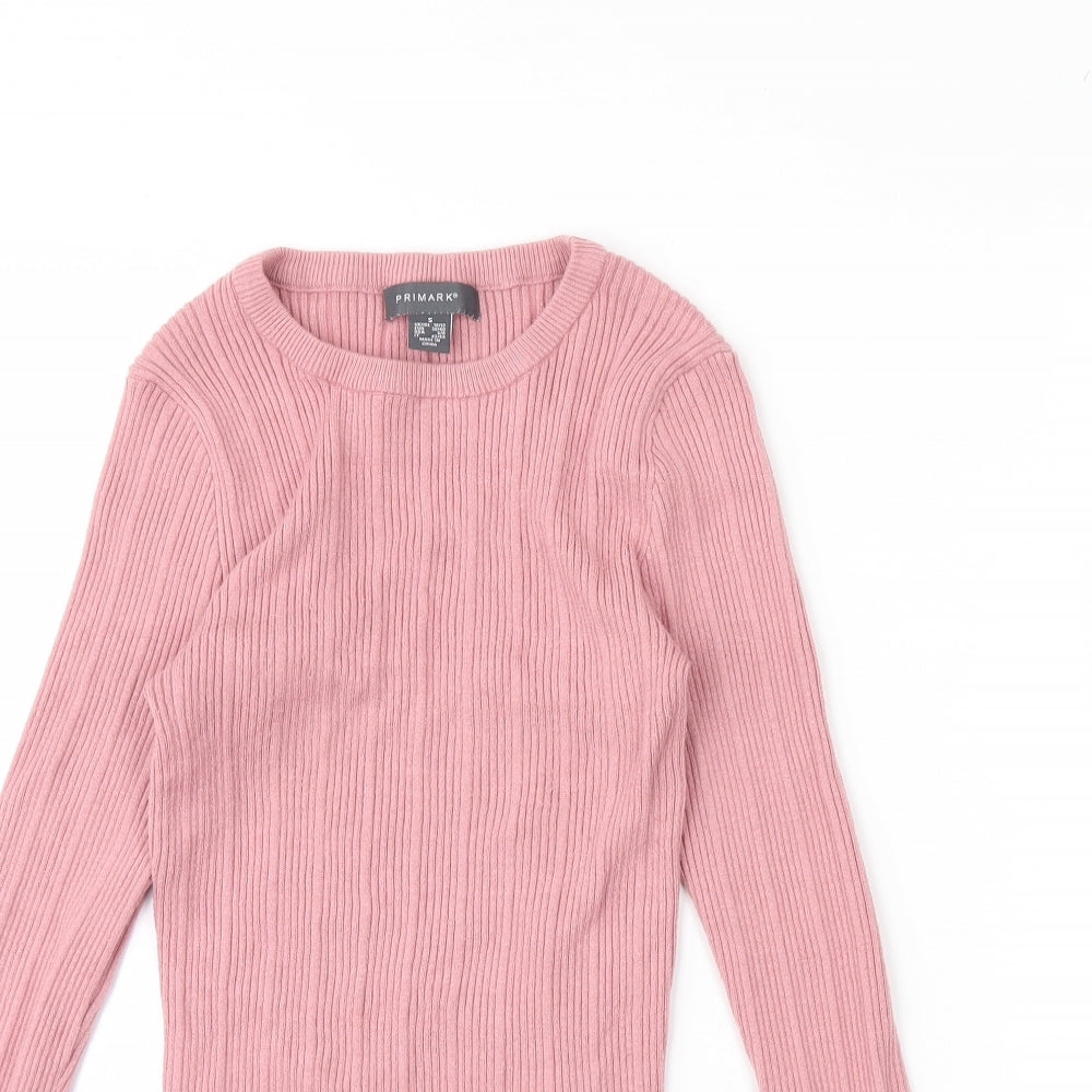 Primark Womens Pink   Pullover Jumper Size S
