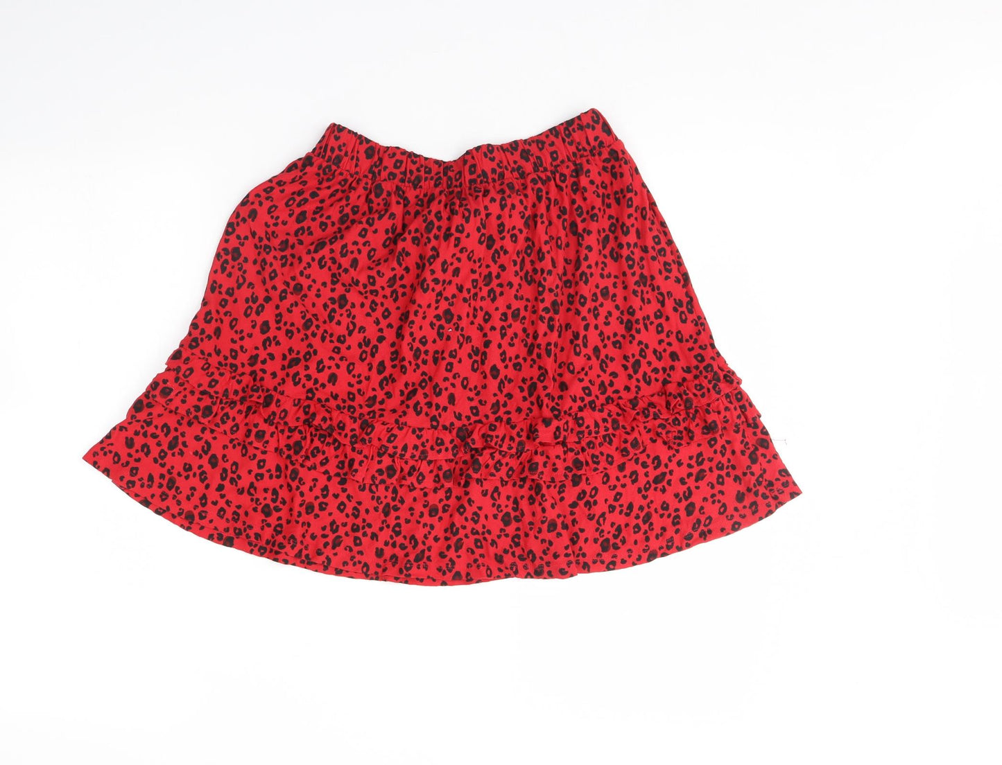 NEXT Womens Red Animal Print  Mini Skirt Size 10