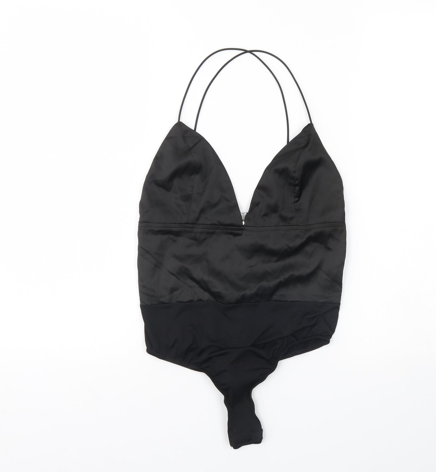 Missguided Womens Black   Bodysuit One-Piece Size 10