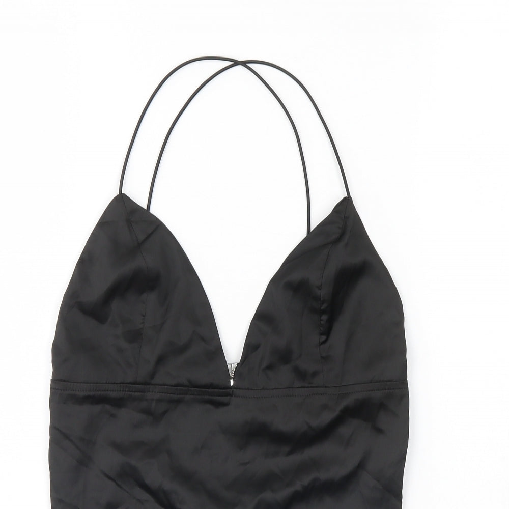 Missguided Womens Black   Bodysuit One-Piece Size 10