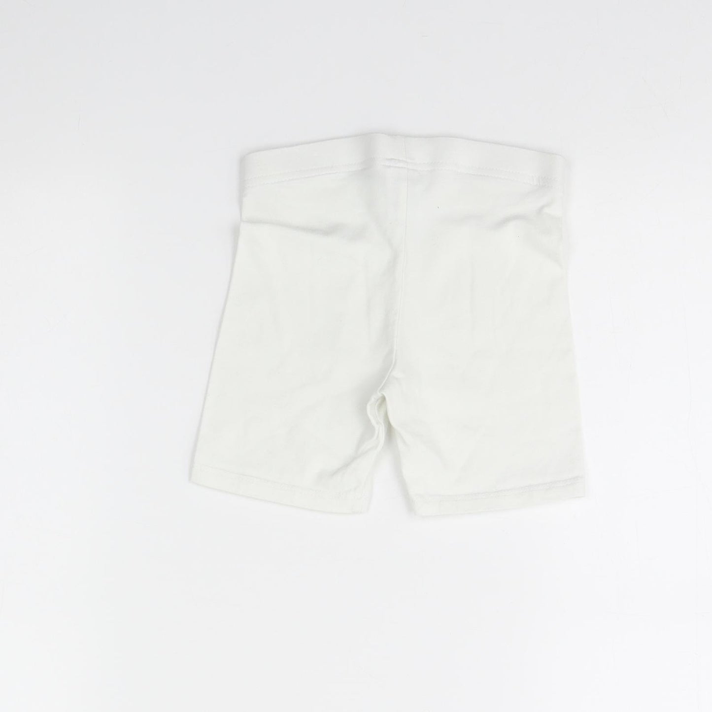 F&F Girls White   Compression Shorts Size 6 Years