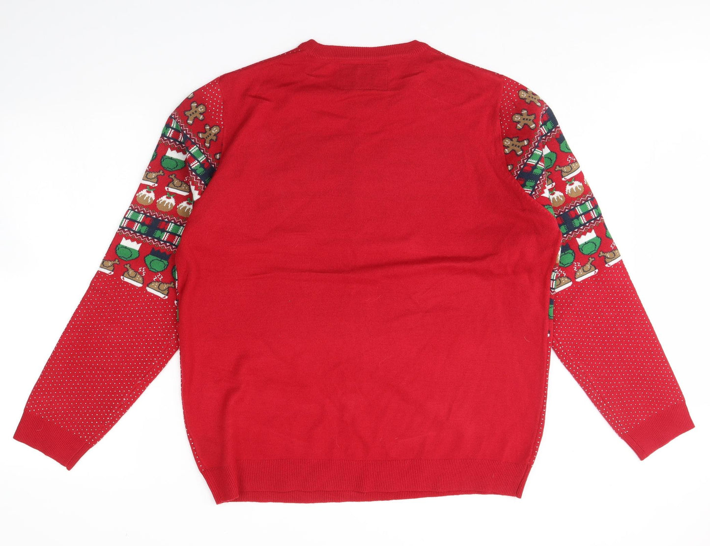 F&F Mens Red   Pullover Jumper Size XL  - Christmas jumper