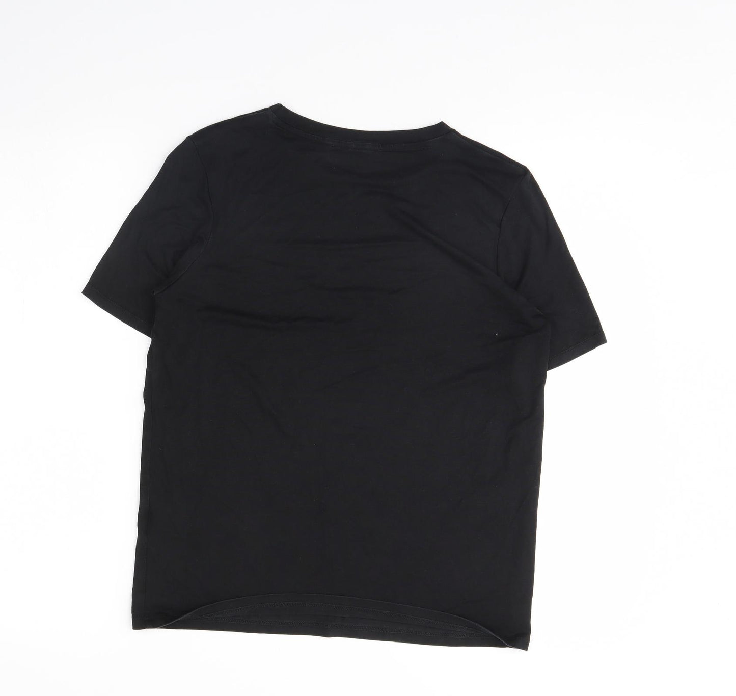 m&S Womens Black   Basic T-Shirt Size 8