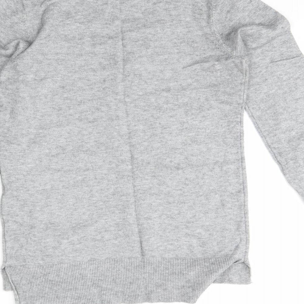 NEXT Womens Grey   Pullover Jumper Size 6  - star detail