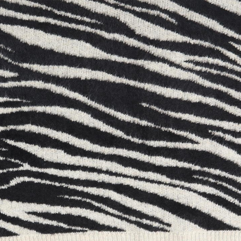 F&F Womens Ivory Animal Print  Pullover Jumper Size 6