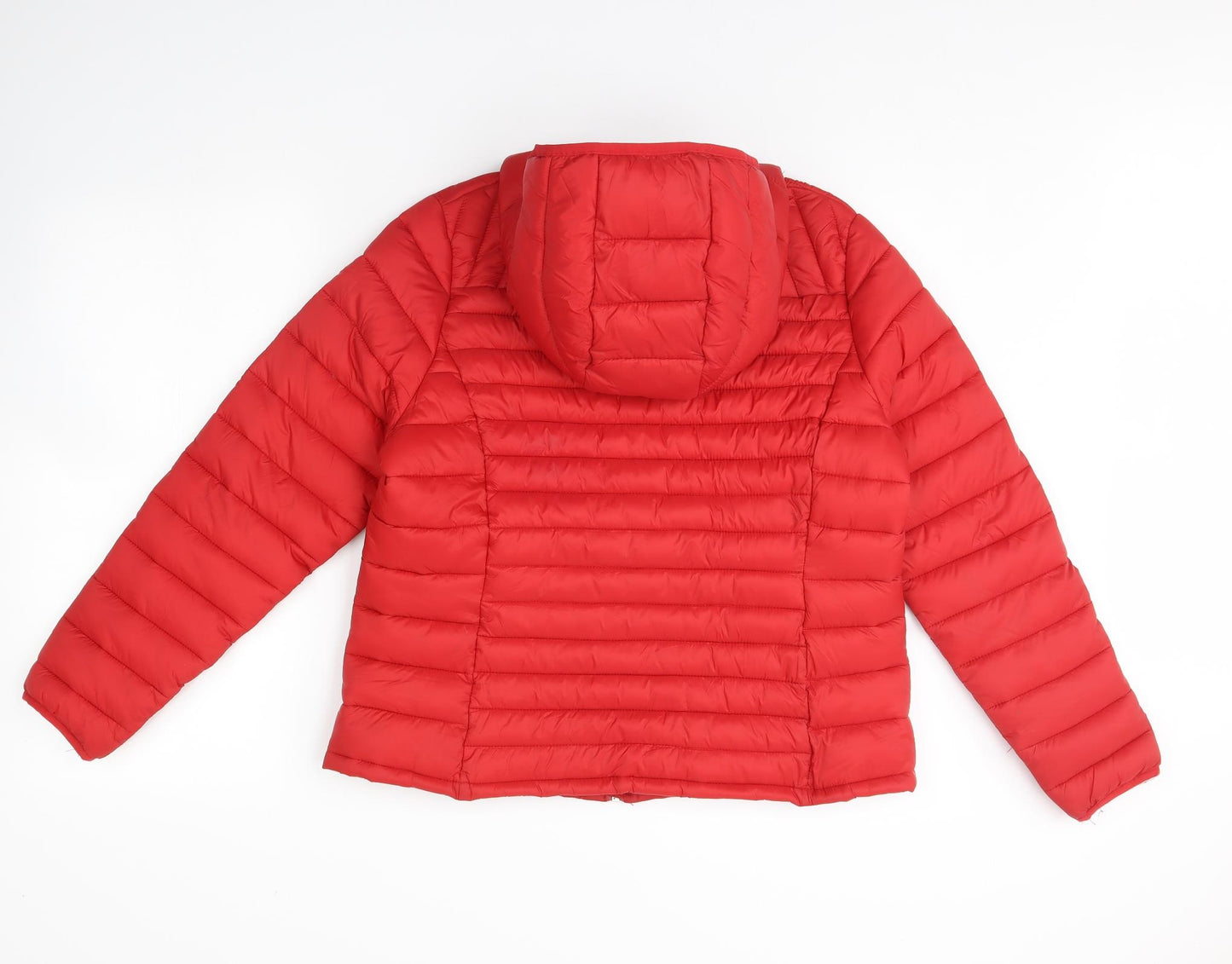 Preworn Womens Red   Rain Coat Coat Size 16