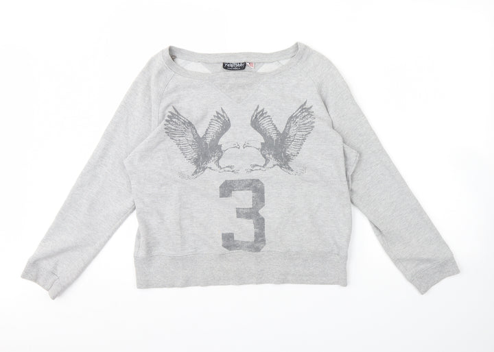 Topshop Womens Grey   Pullover Jumper Size XS