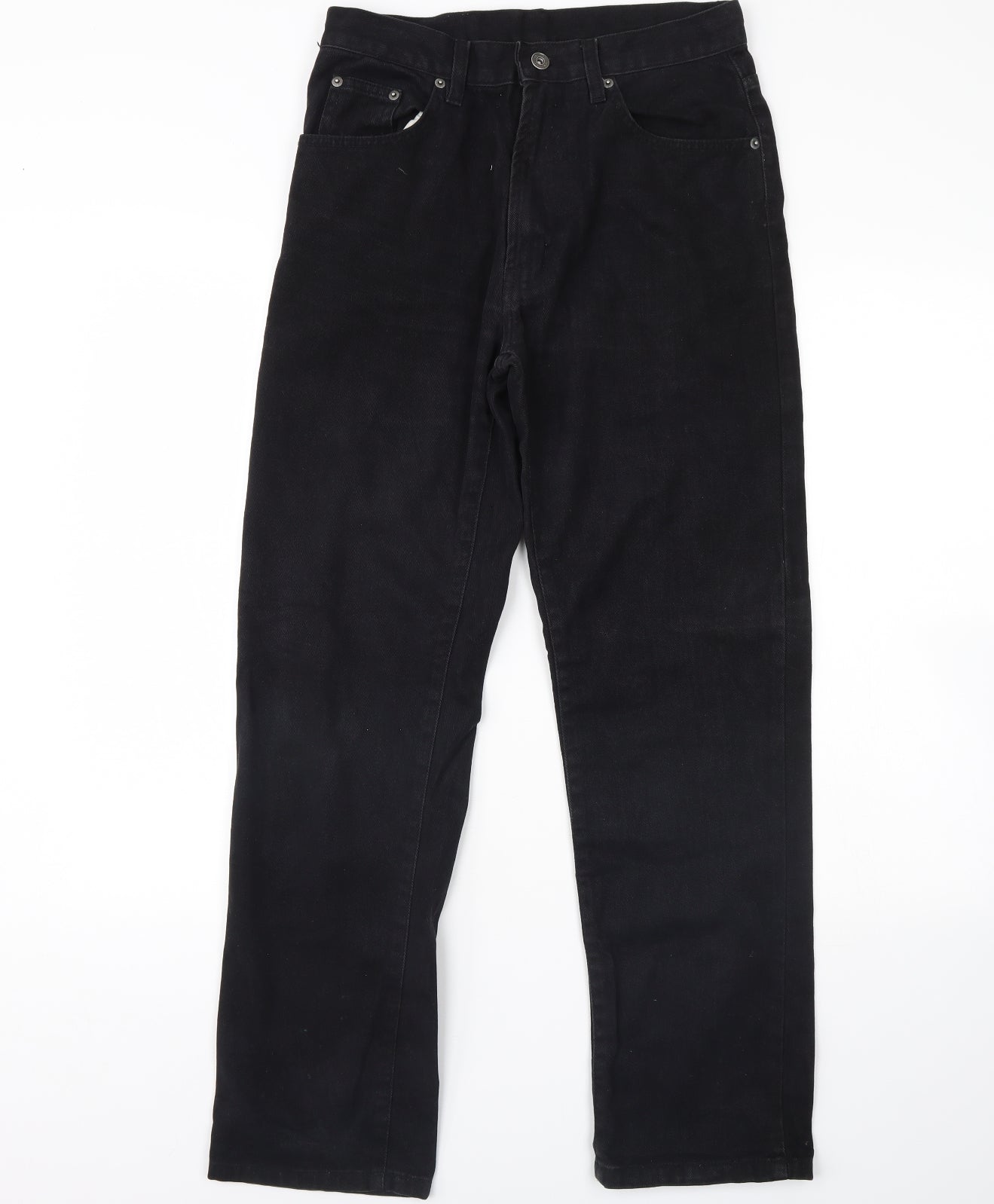 Modern basics Womens Black  Denim Straight Jeans Size 30 L30 in