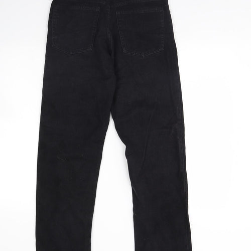 Modern basics Womens Black  Denim Straight Jeans Size 30 L30 in