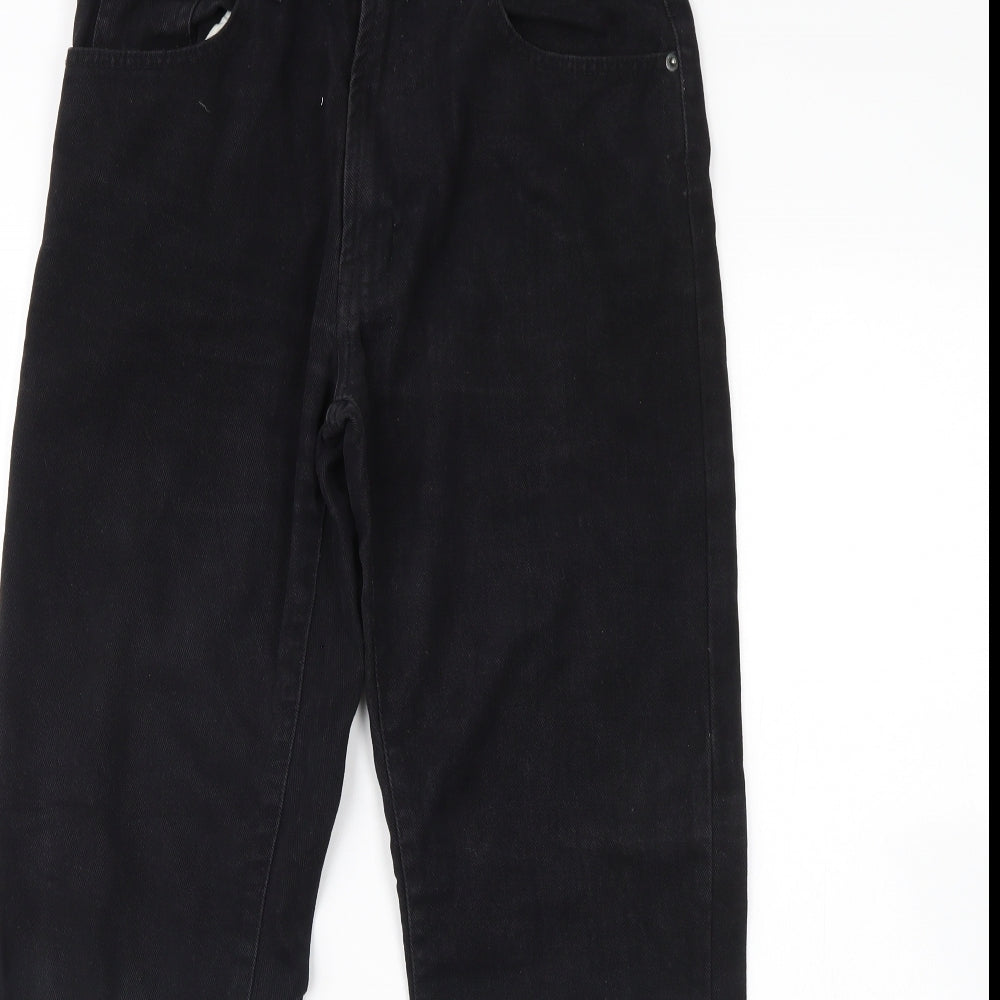 Modern basics Womens Black  Denim Straight Jeans Size 30 L30 in