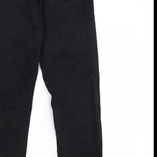 Modern basics Womens Black  Denim Straight Jeans Size 30 L30 in