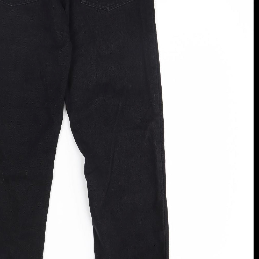 Modern basics Womens Black  Denim Straight Jeans Size 30 L30 in