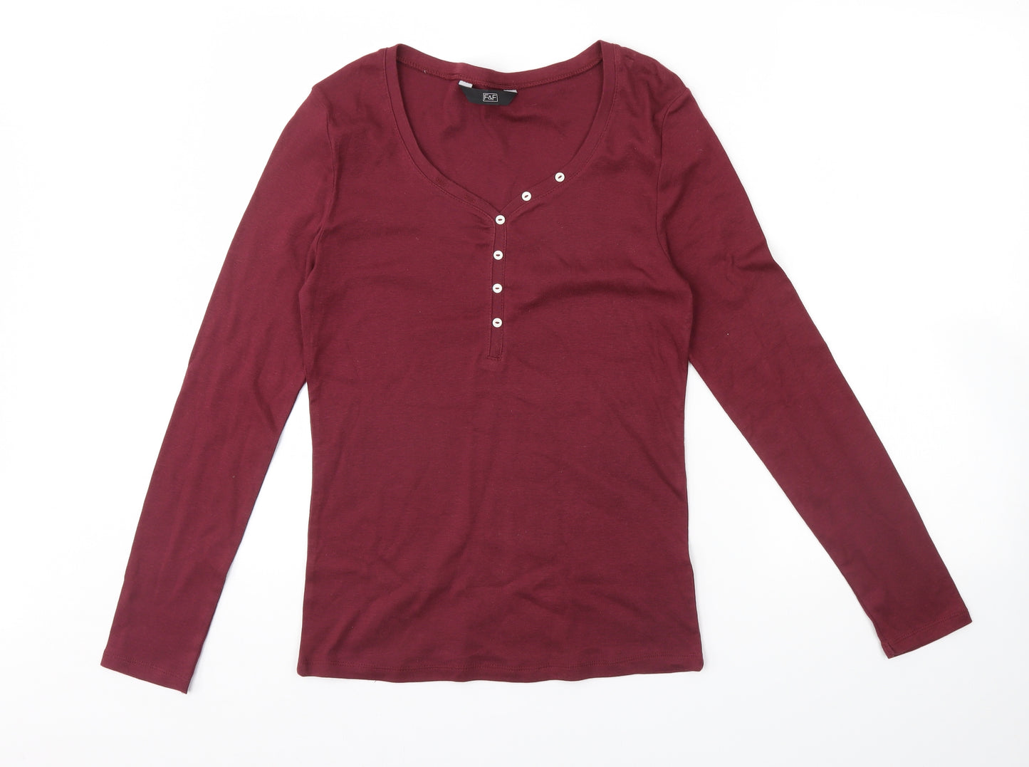 F&F Womens Red   Basic Blouse Size 16