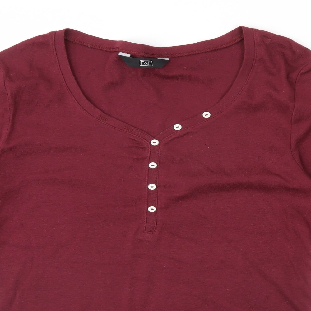 F&F Womens Red   Basic Blouse Size 16