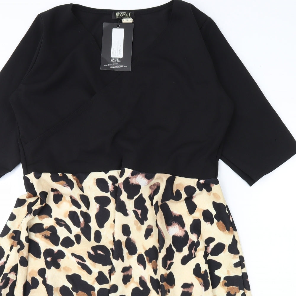 Missfiga Womens Black   Shift  Size 18