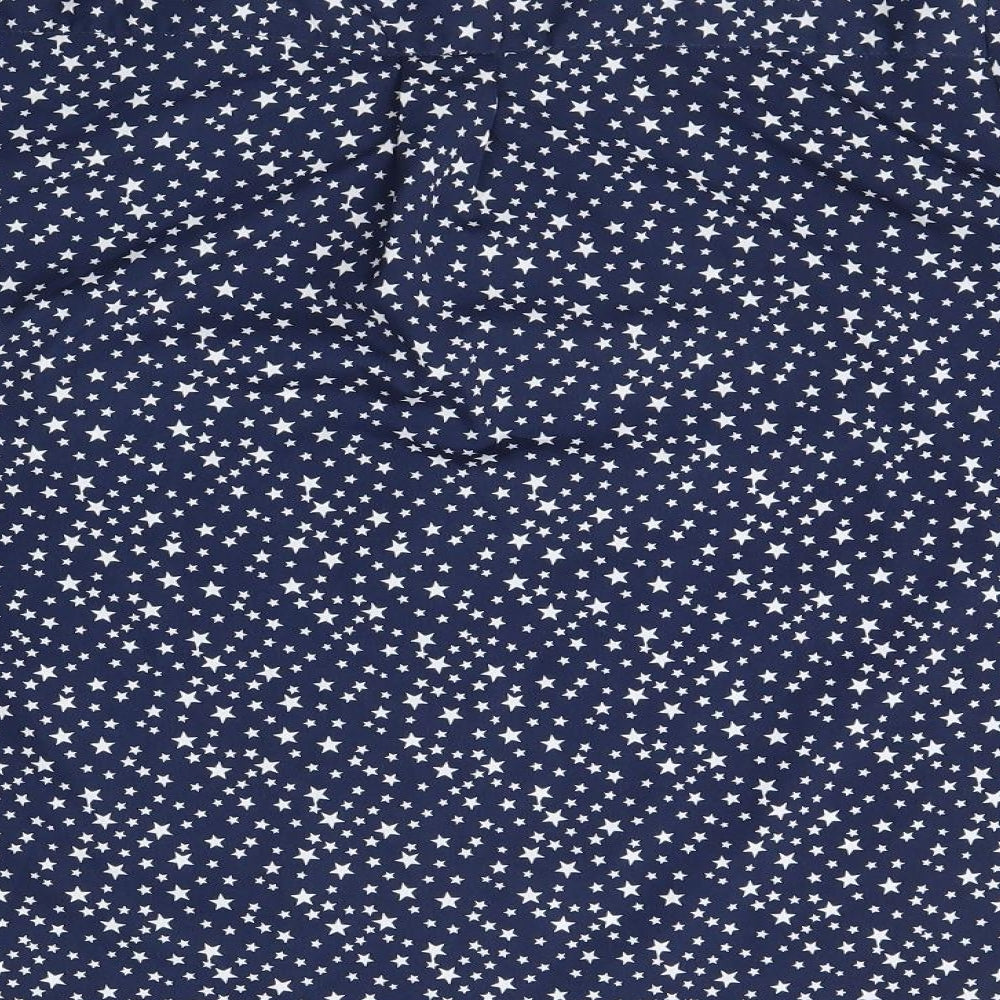 Daniel Hechter Womens Blue Polka Dot  Basic Blouse Size 14