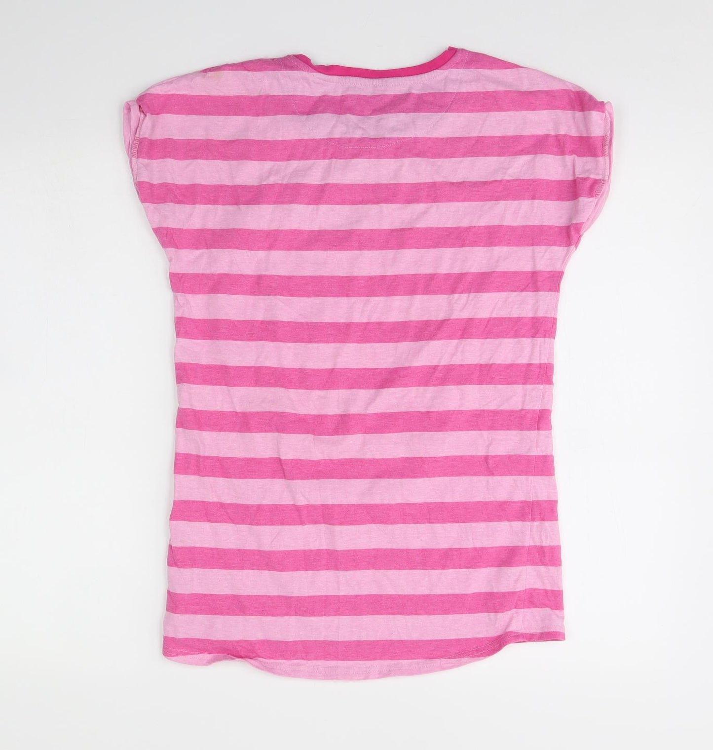George Girls Pink Striped  Basic T-Shirt Size 13 Years  - ONE DIRECTION